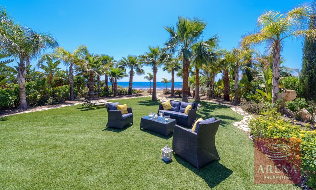 seafreont villa in ayia thekla - garden