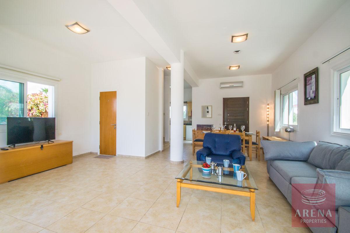 villa in ayia thekla - living area