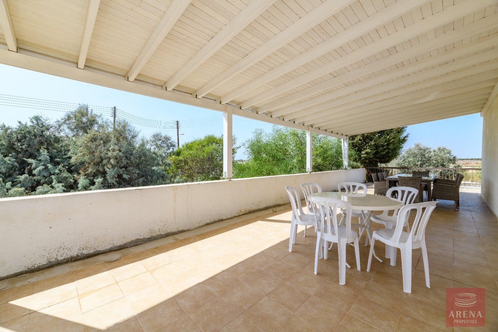 semi-detached house in paralimni for sale - veranda