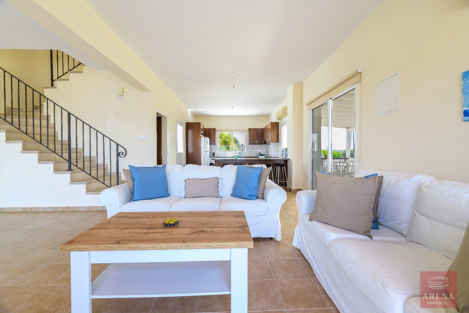 semi-detached house in paralimni - sitting area