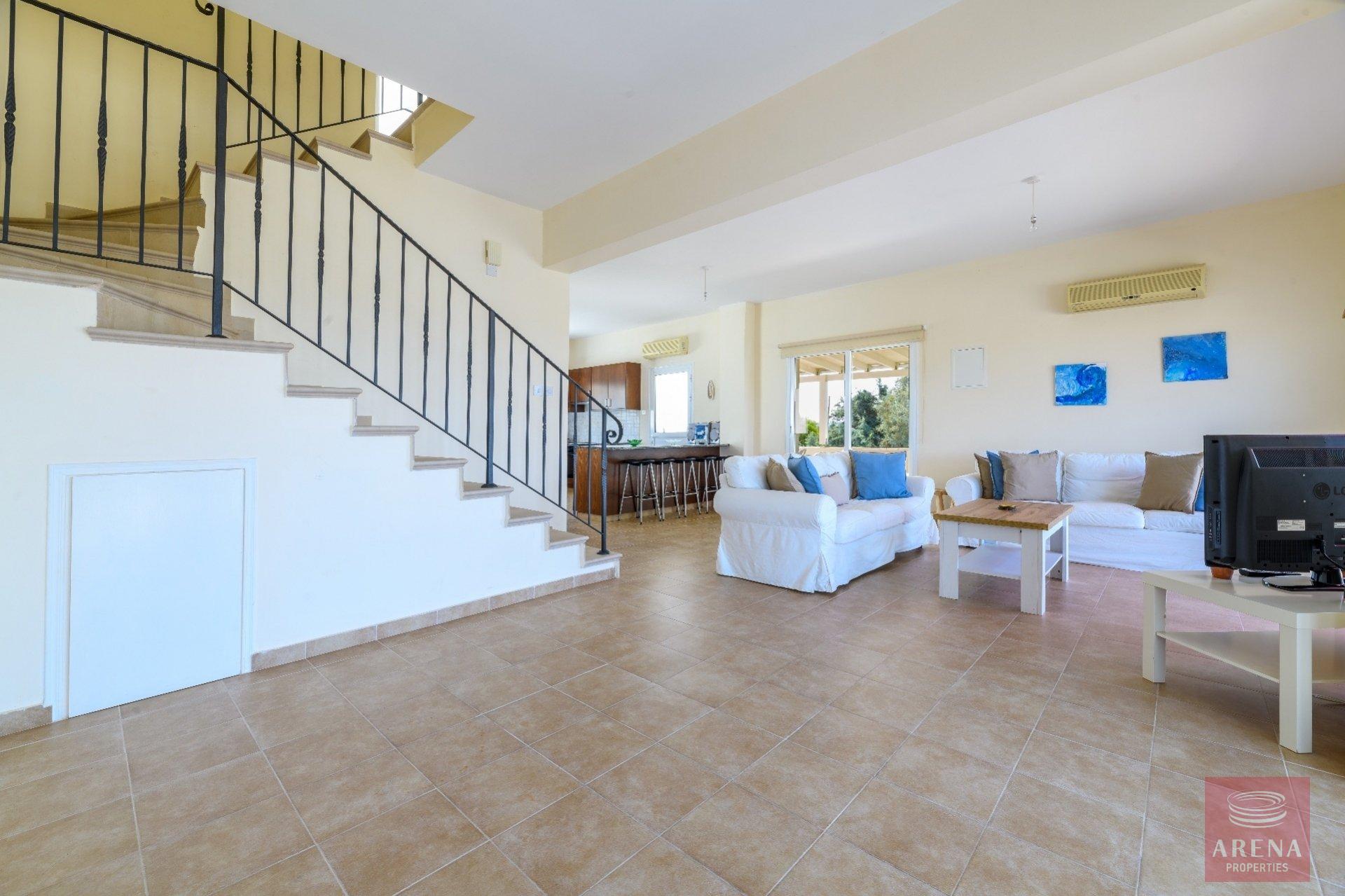 semi-detached house in paralimni - living area