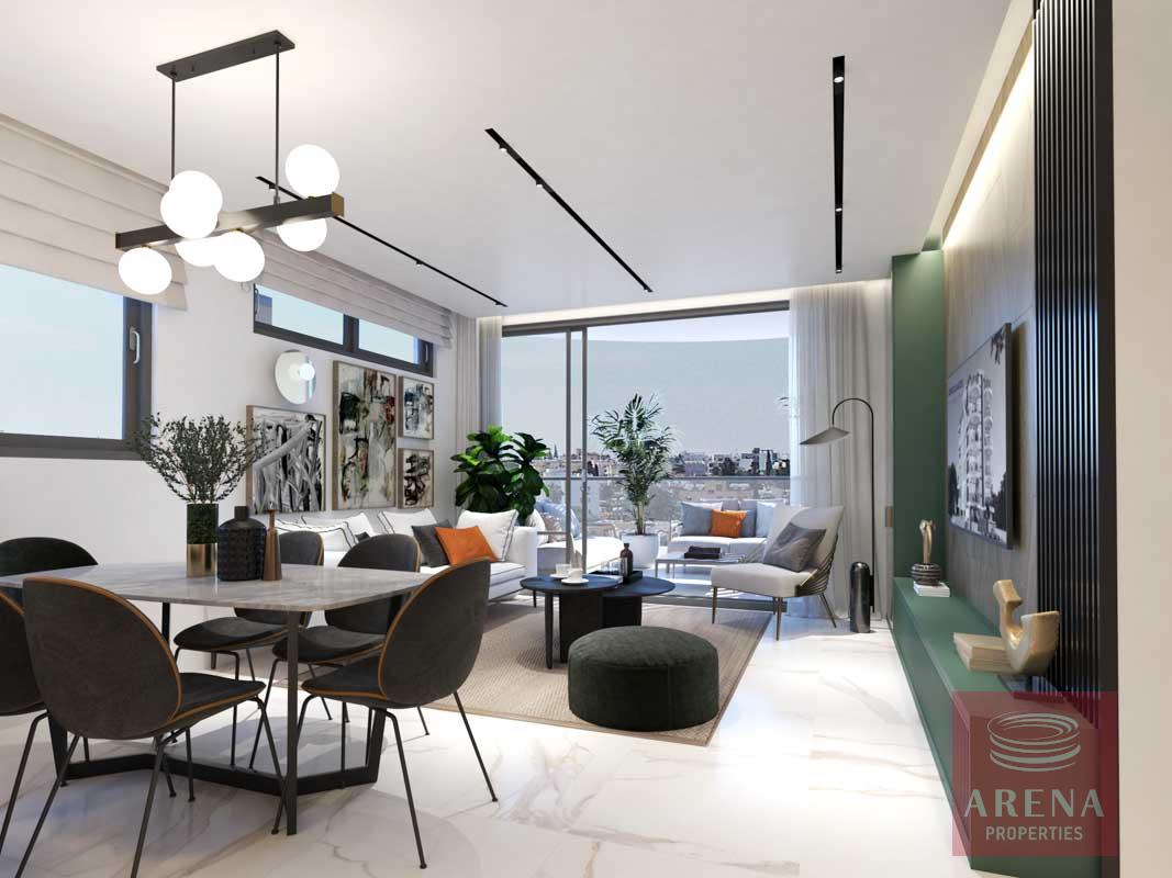 2 Bed flats in Larnaca - living area