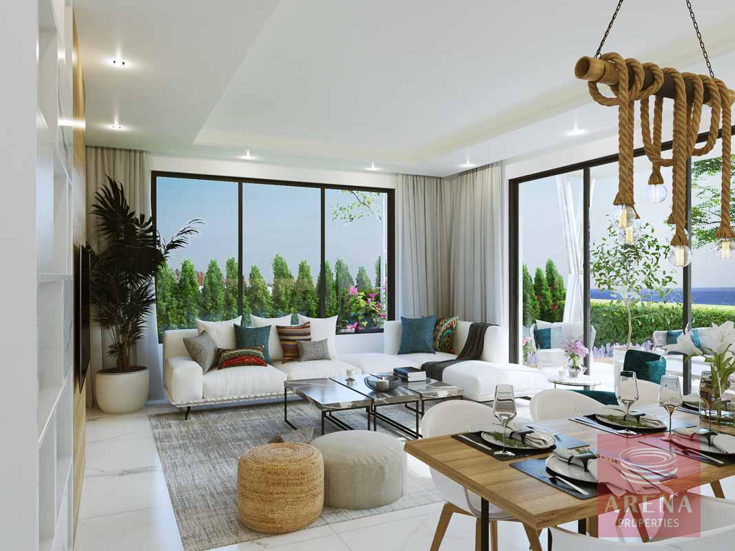 New villas in Protaras - living area