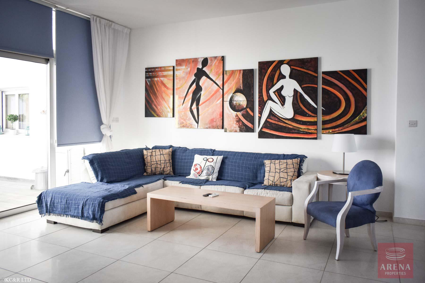 Seafront Apartment in Protaras for sale -sitting area