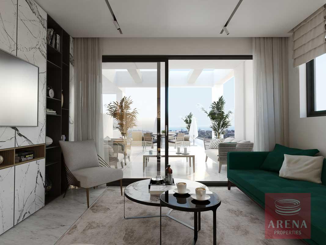 3 bed apt in sotira for sale - living area