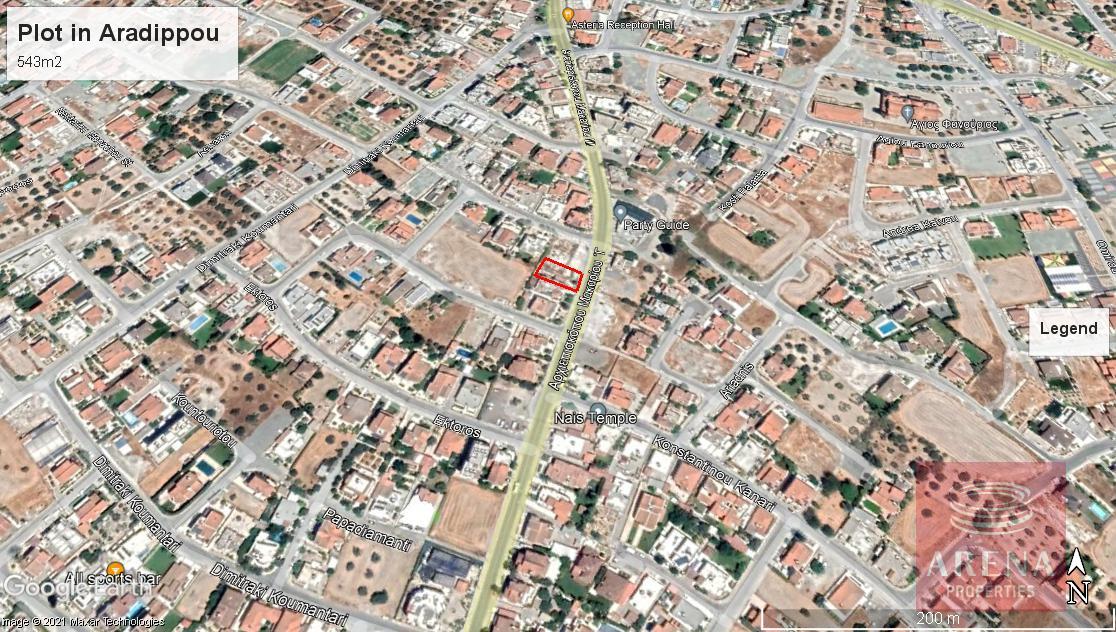 Plot in Aradippou for sale