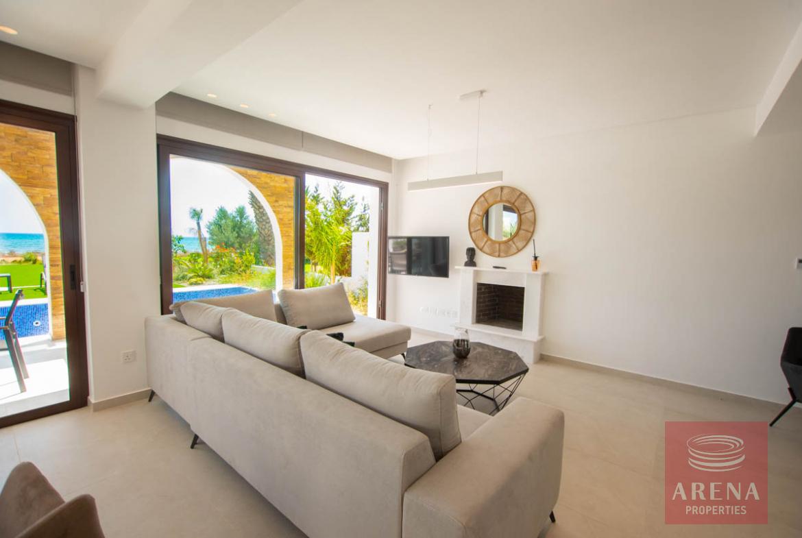 Seafront villa in Ayia thekla - sitting area