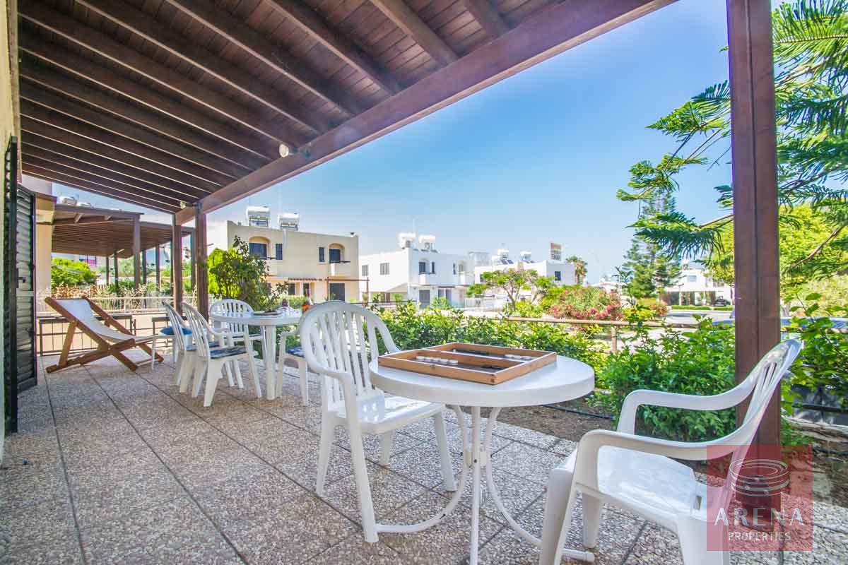 2 Bed House in Protaras - veranda