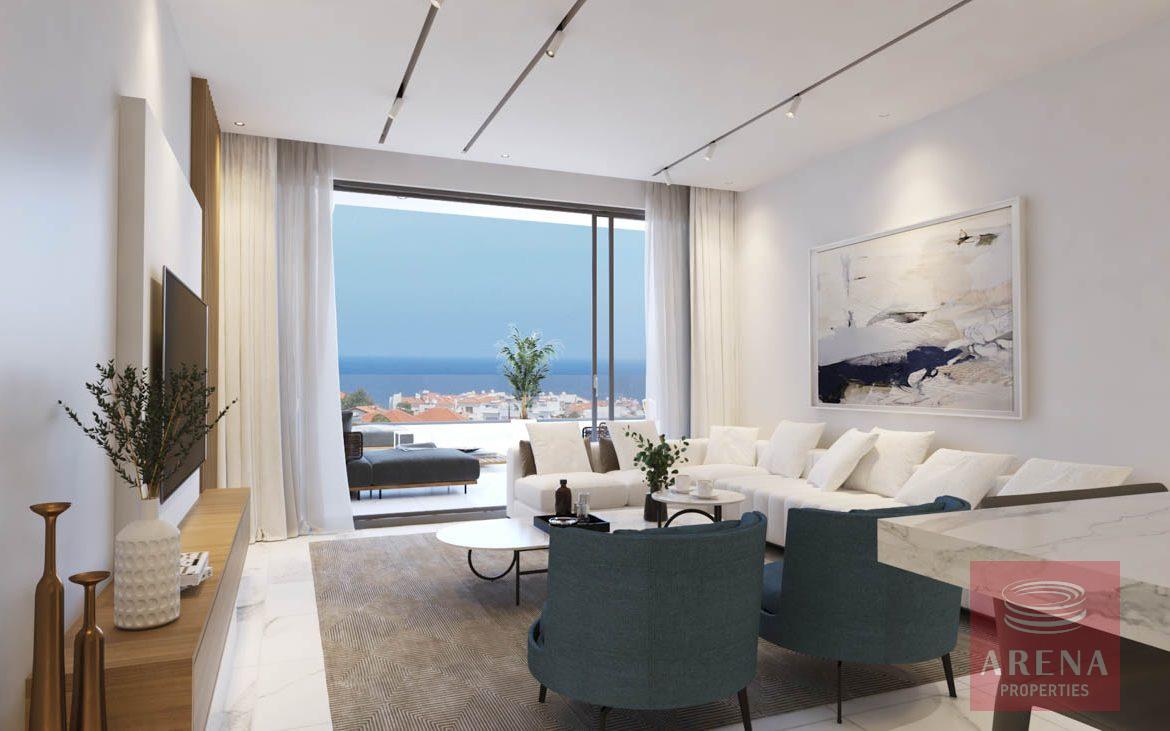 New apartments in Kapparis - living area