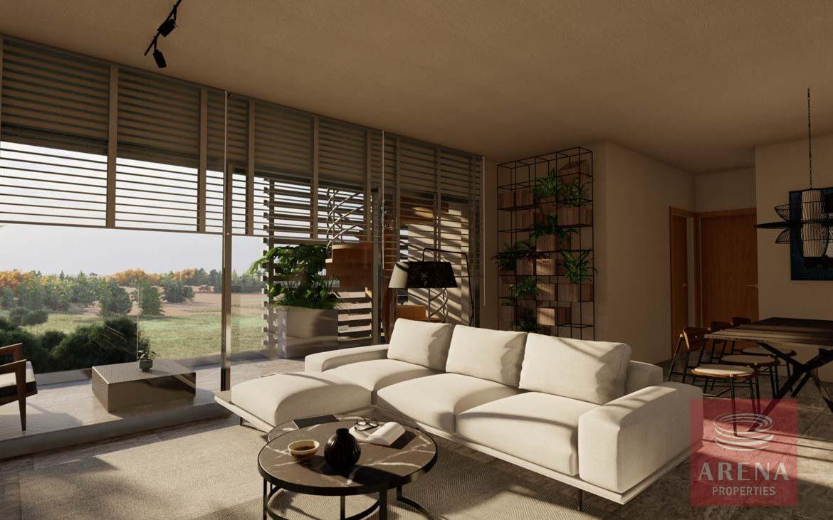 New Apt in Aradippou - sitting area