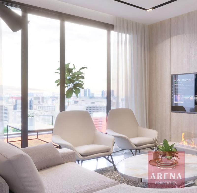 New Block of apts in Aradippou - living area