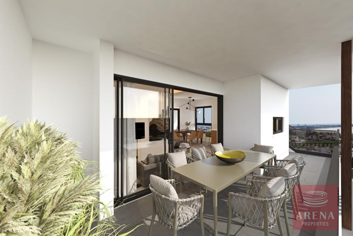 Top floor apt in Kamares - balcony