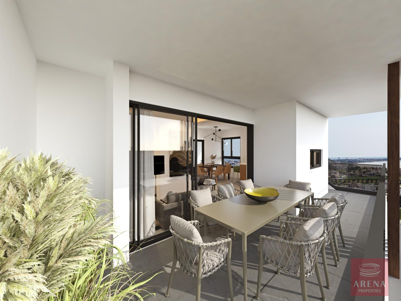 Top floor apt in Kamares - balcony