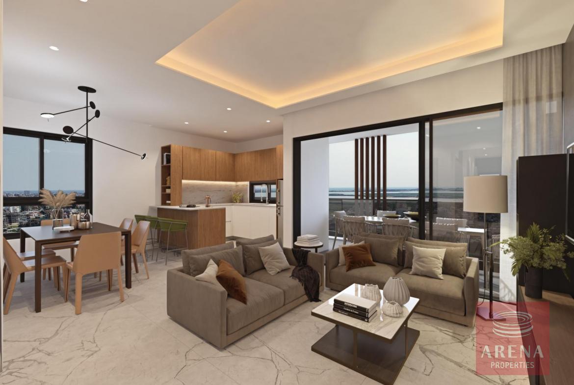 Top floor apt in Kamares - living area