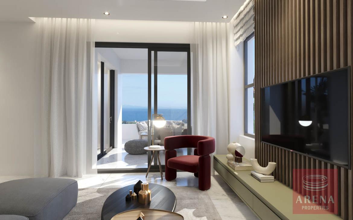 New flats in Paralimni - living area