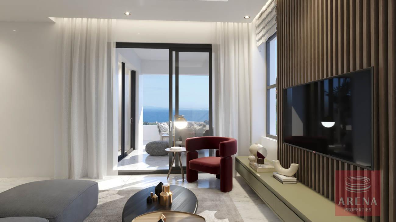 New flats in Paralimni - living area