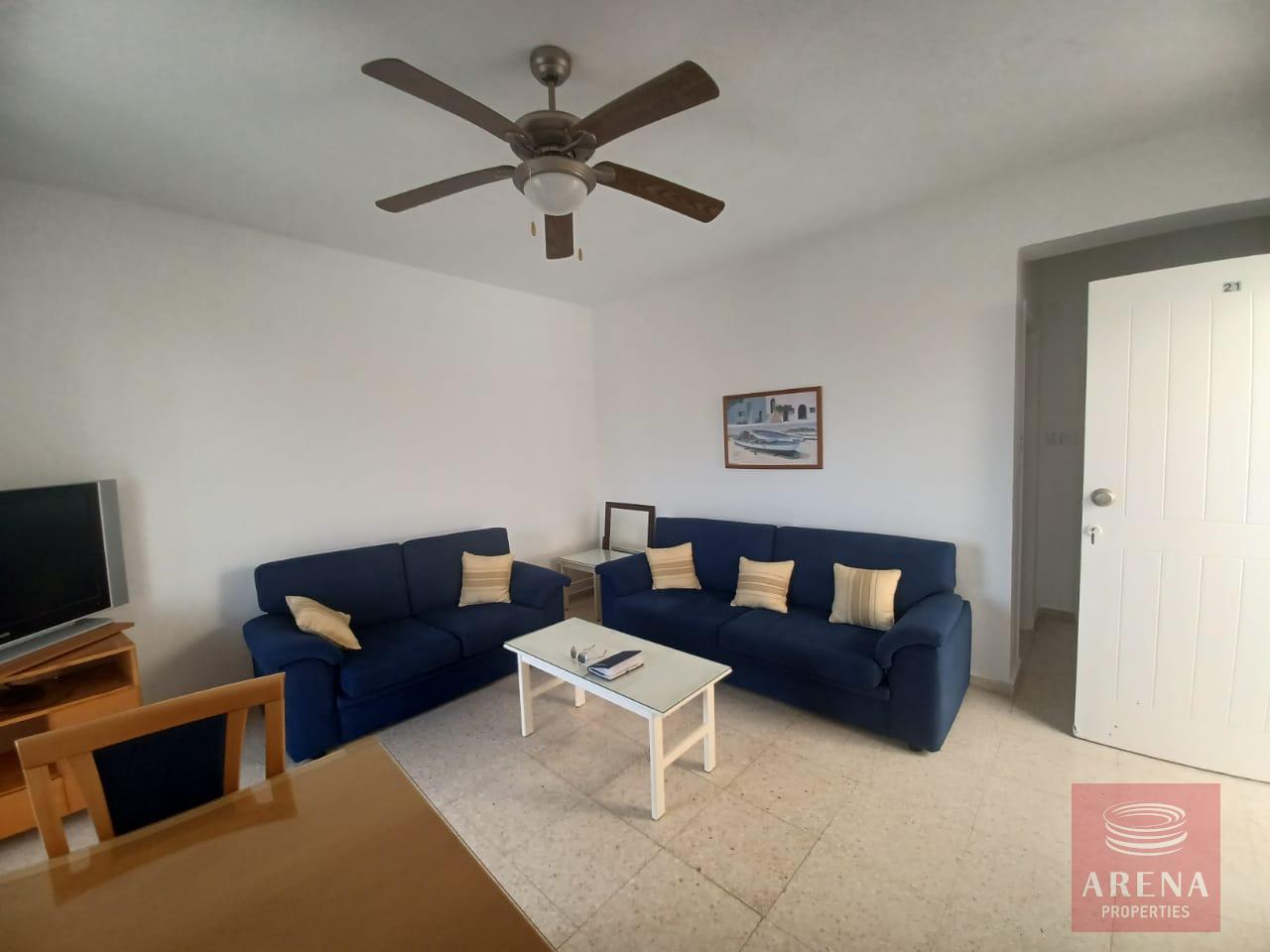 1 bed flat in kapparis - living area