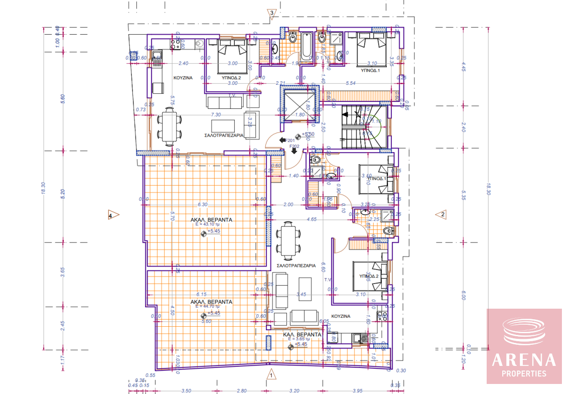2 bed penthouse in kiti