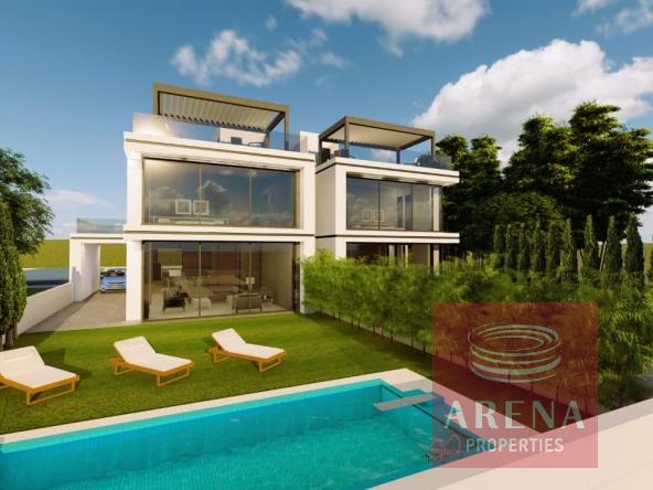 3 bed link-det villa in Pervolia